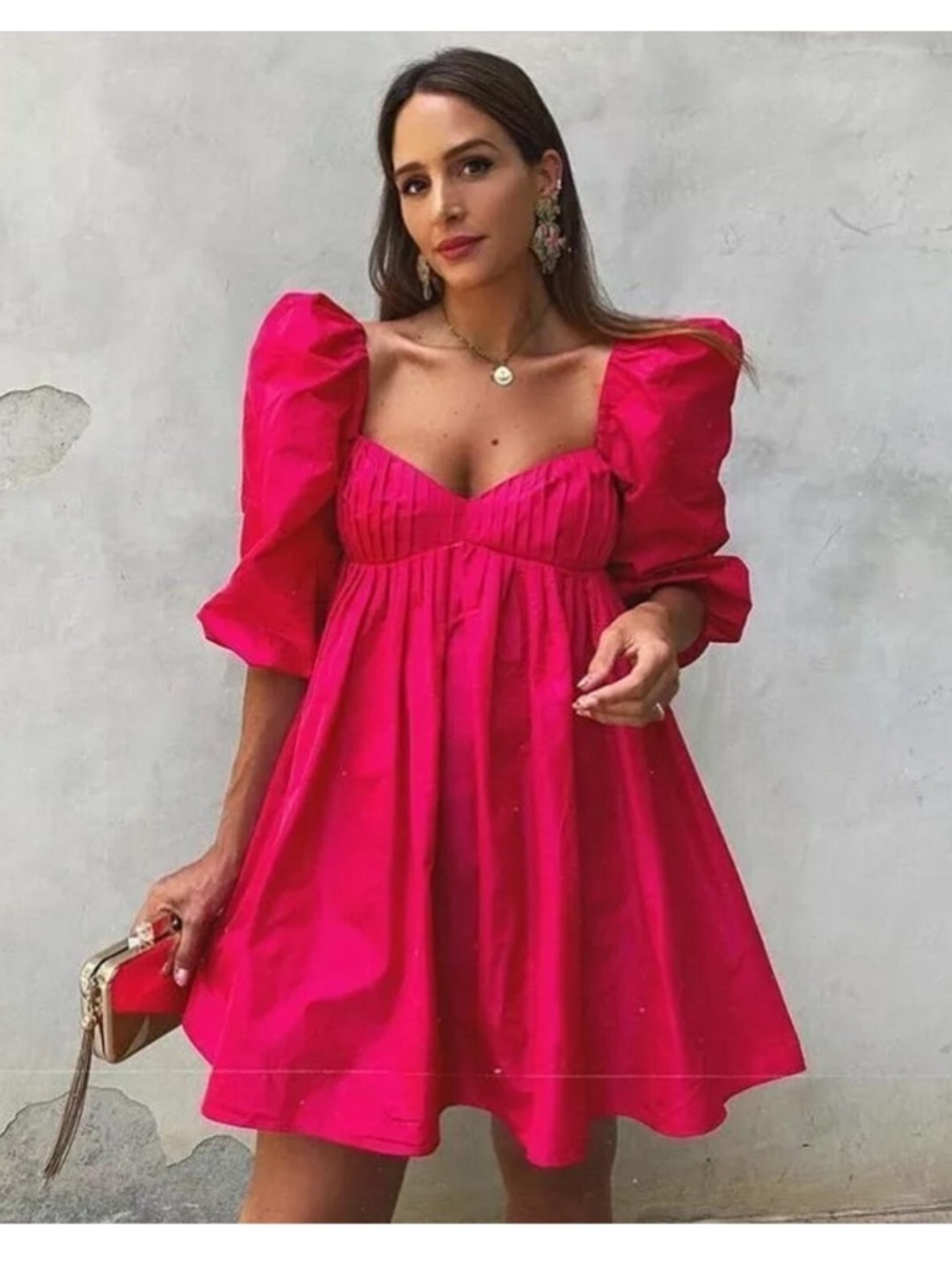 ZARA Voluminous Taffeta Dress NWT